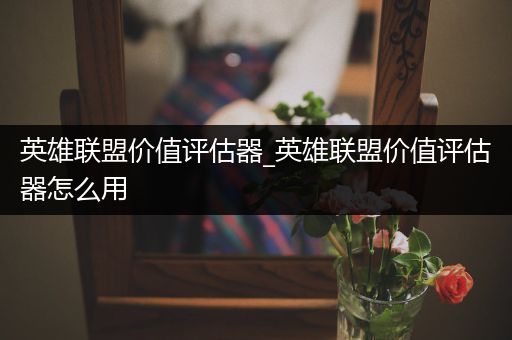 英雄联盟价值评估器_英雄联盟价值评估器怎么用