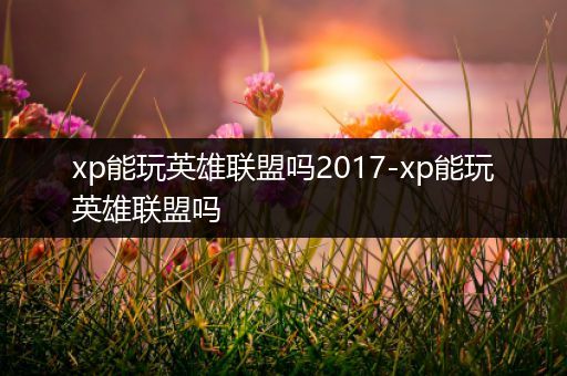 xp能玩英雄联盟吗2017-xp能玩英雄联盟吗