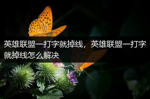 英雄联盟一打字就掉线，英雄联盟一打字就掉线怎么解决