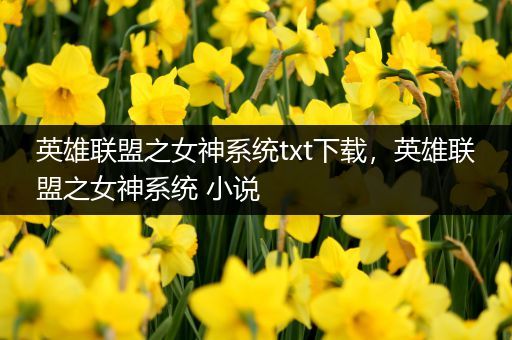 英雄联盟之女神系统txt下载，英雄联盟之女神系统 小说