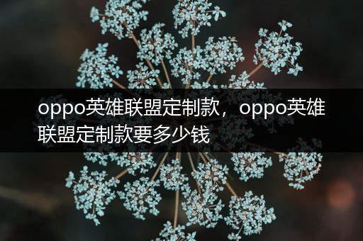 oppo英雄联盟定制款，oppo英雄联盟定制款要多少钱