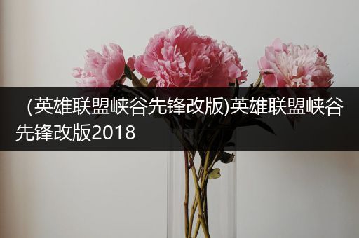 （英雄联盟峡谷先锋改版)英雄联盟峡谷先锋改版2018