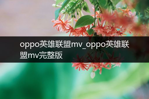 oppo英雄联盟mv_oppo英雄联盟mv完整版