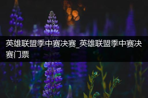 英雄联盟季中赛决赛_英雄联盟季中赛决赛门票