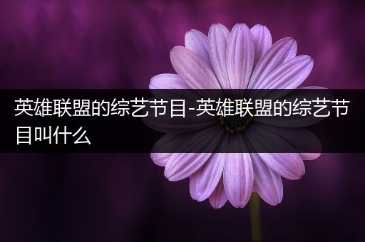 英雄联盟的综艺节目-英雄联盟的综艺节目叫什么