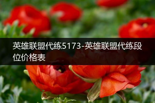 英雄联盟代练5173-英雄联盟代练段位价格表